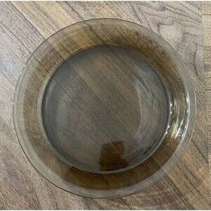 Vintage Pyrex Amber Brown 10 Inch Round Pie Plate Glass Baking Dish 209